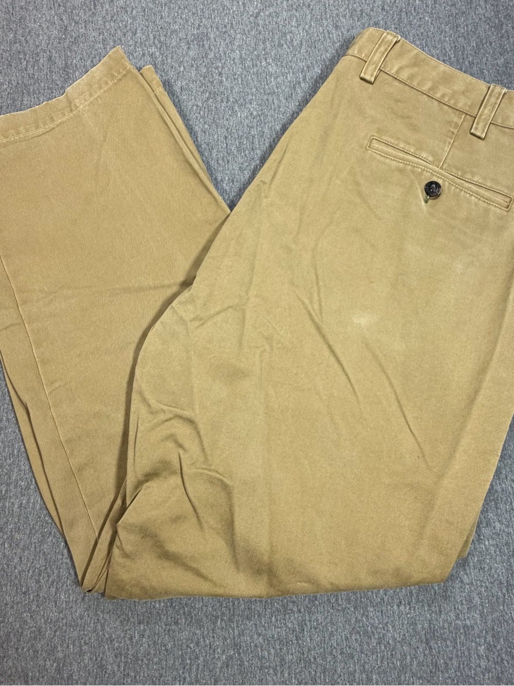 Orvis Men's Khaki/Tan Chino Pants Flat Front Size 38 8K4Y